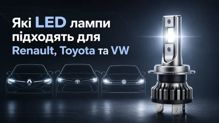 LED лампи для авто підбір
