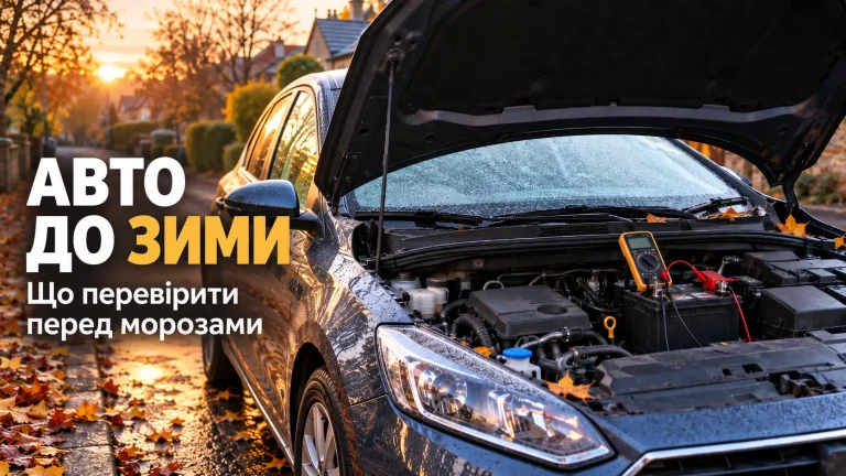 Перевірка акумулятора авто мультиметром осіннього ранку перед зимою